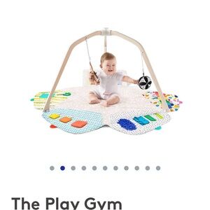Interactive Baby Play Gym with Colorful Elements